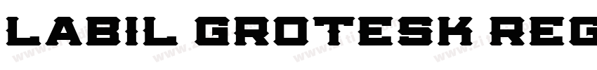 Labil Grotesk Regula字体转换